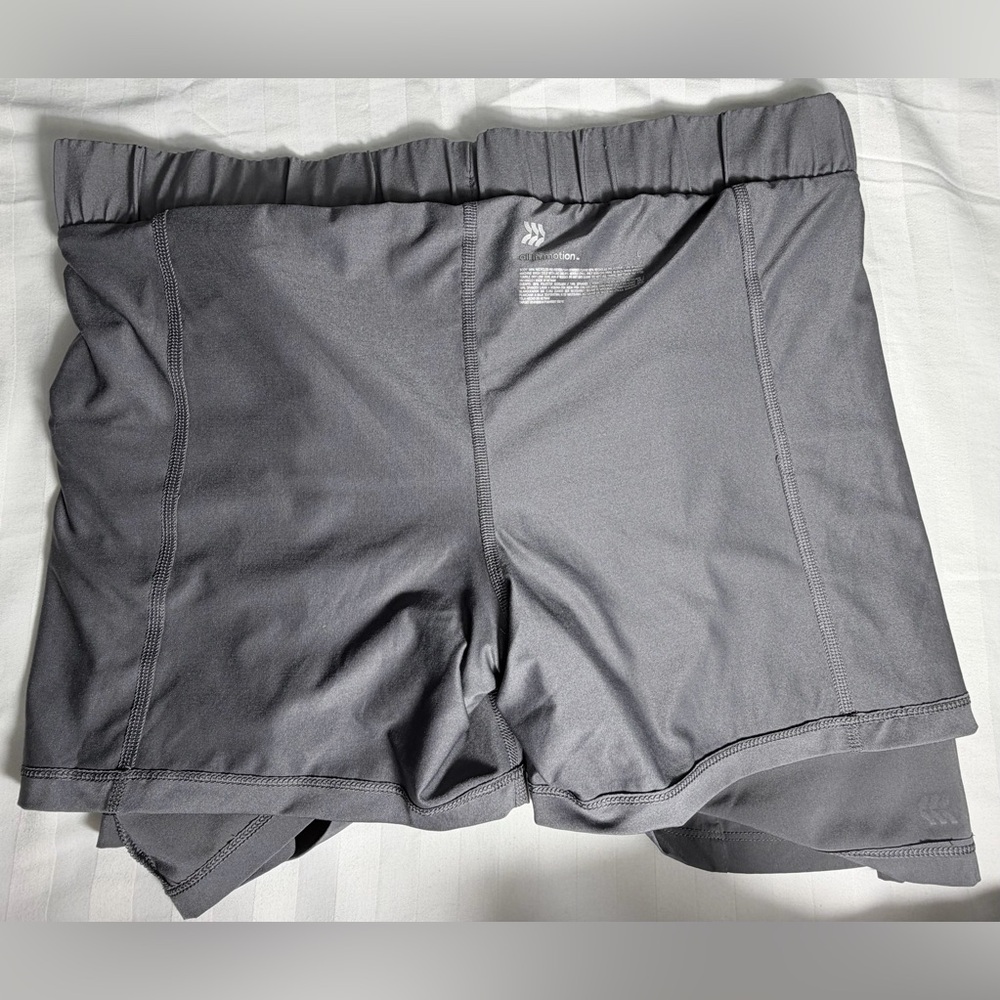 Charcoal Gray Casual Mini Skirt - Picture 5 of 9